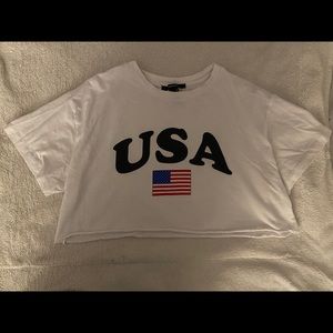 USA cropped shirt